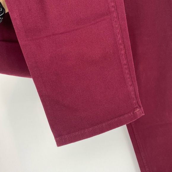 Topo Designs Womens Climb Pants Size L Organic Cotton Outdoor Hiking NWT Burgund - Picture 9 of 15